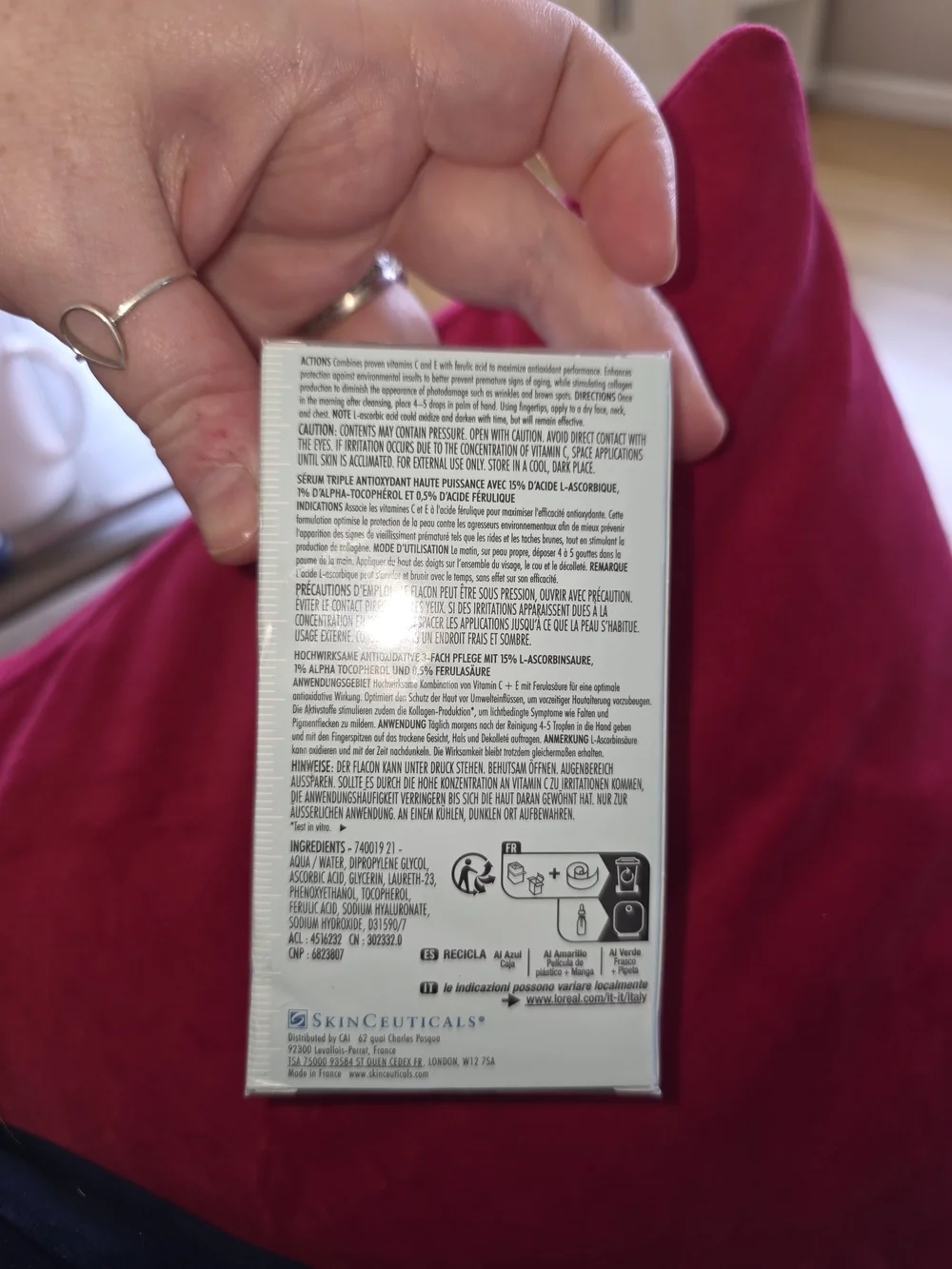 SkinCeuticals C E Ferulic Serum in Light Blue and White Packaging